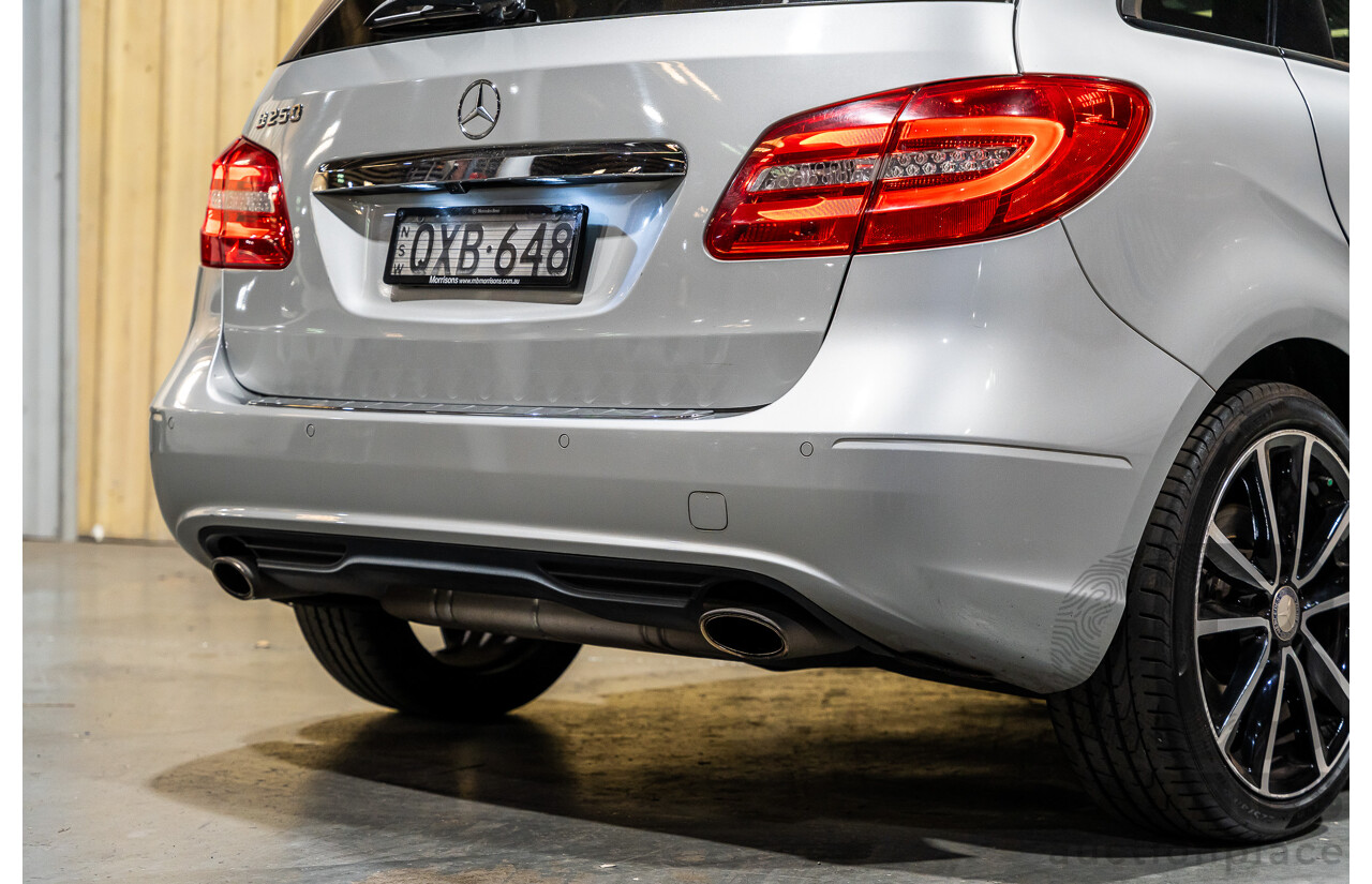 12/2012 Mercedes Benz B250 BE 246 MY13 5d Hatchback Polar Silver Metallic Turbo 2.0L
