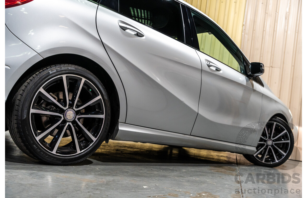 12/2012 Mercedes Benz B250 BE 246 MY13 5d Hatchback Polar Silver Metallic Turbo 2.0L