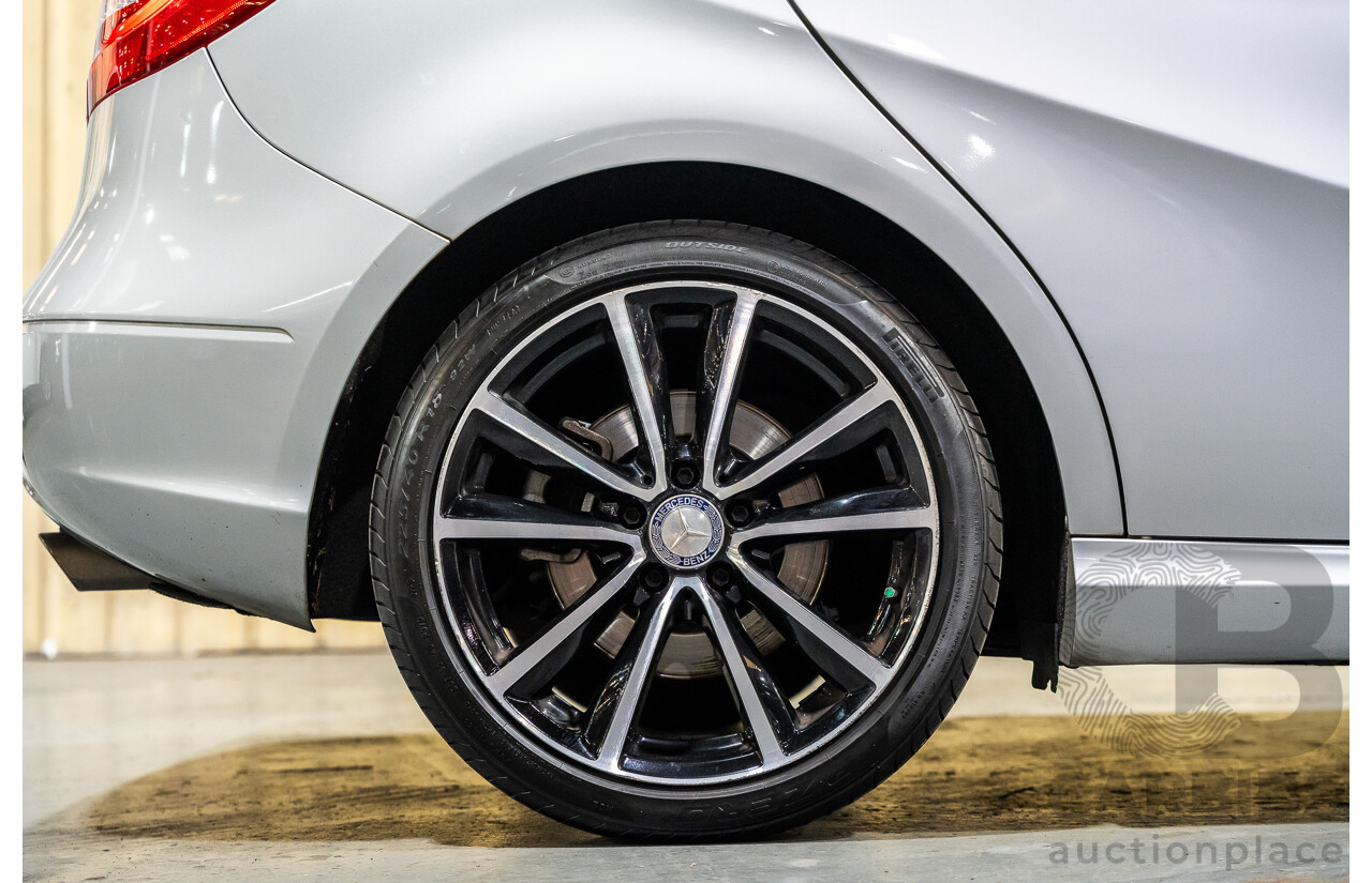 12/2012 Mercedes Benz B250 BE 246 MY13 5d Hatchback Polar Silver Metallic Turbo 2.0L