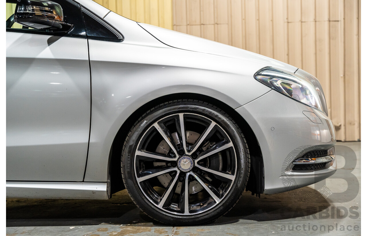 12/2012 Mercedes Benz B250 BE 246 MY13 5d Hatchback Polar Silver Metallic Turbo 2.0L