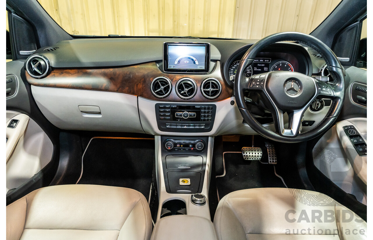 12/2012 Mercedes Benz B250 BE 246 MY13 5d Hatchback Polar Silver Metallic Turbo 2.0L