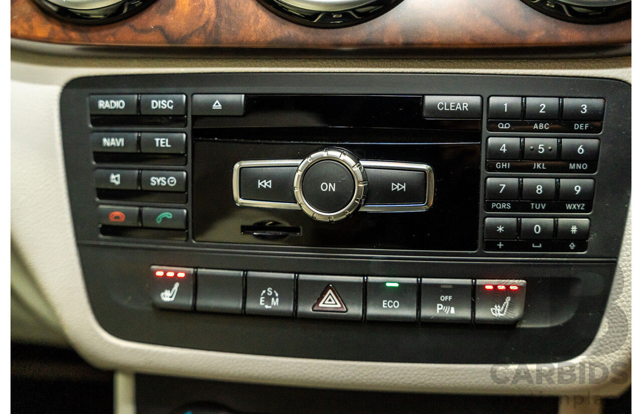 12/2012 Mercedes Benz B250 BE 246 MY13 5d Hatchback Polar Silver Metallic Turbo 2.0L