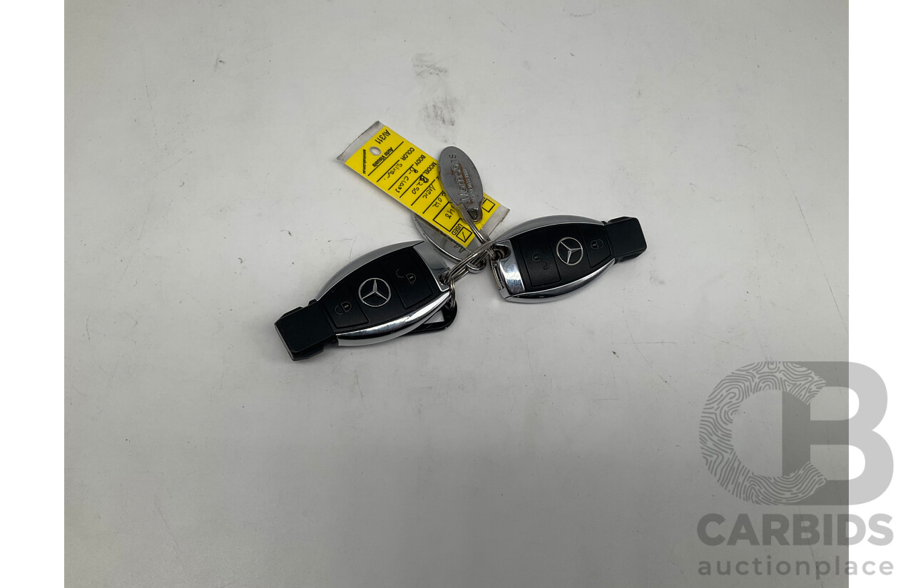 12/2012 Mercedes Benz B250 BE 246 MY13 5d Hatchback Polar Silver Metallic Turbo 2.0L