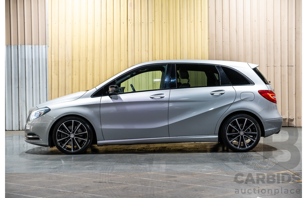 12/2012 Mercedes Benz B250 BE 246 MY13 5d Hatchback Polar Silver Metallic Turbo 2.0L