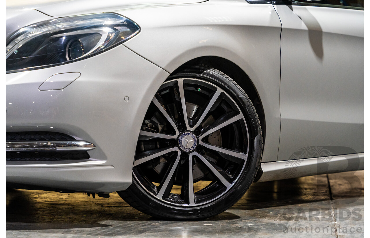 12/2012 Mercedes Benz B250 BE 246 MY13 5d Hatchback Polar Silver Metallic Turbo 2.0L