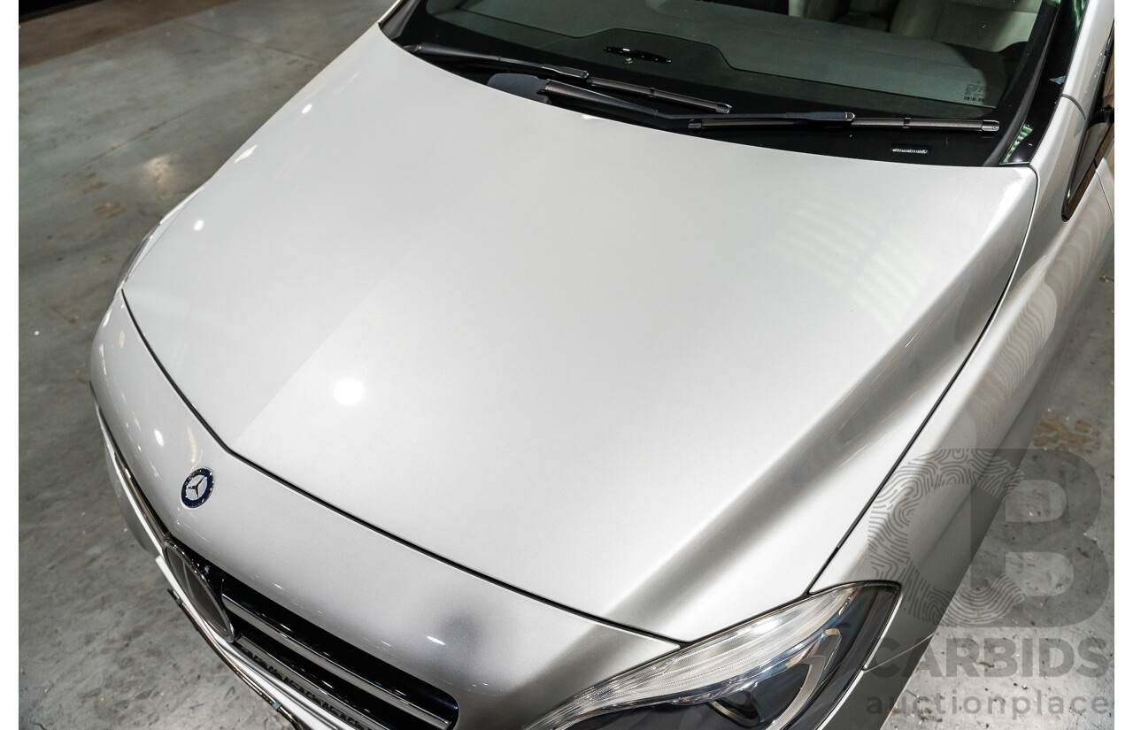 12/2012 Mercedes Benz B250 BE 246 MY13 5d Hatchback Polar Silver Metallic Turbo 2.0L