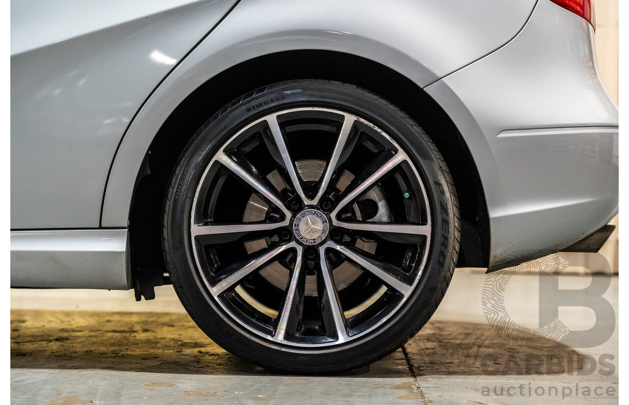 12/2012 Mercedes Benz B250 BE 246 MY13 5d Hatchback Polar Silver Metallic Turbo 2.0L