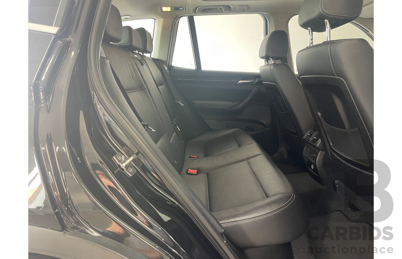 09/2012 Bmw X3 xDRIVE30d 4WD F25 4D Wagon Black 3.0L