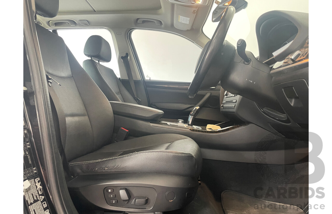 09/2012 Bmw X3 xDRIVE30d 4WD F25 4D Wagon Black 3.0L