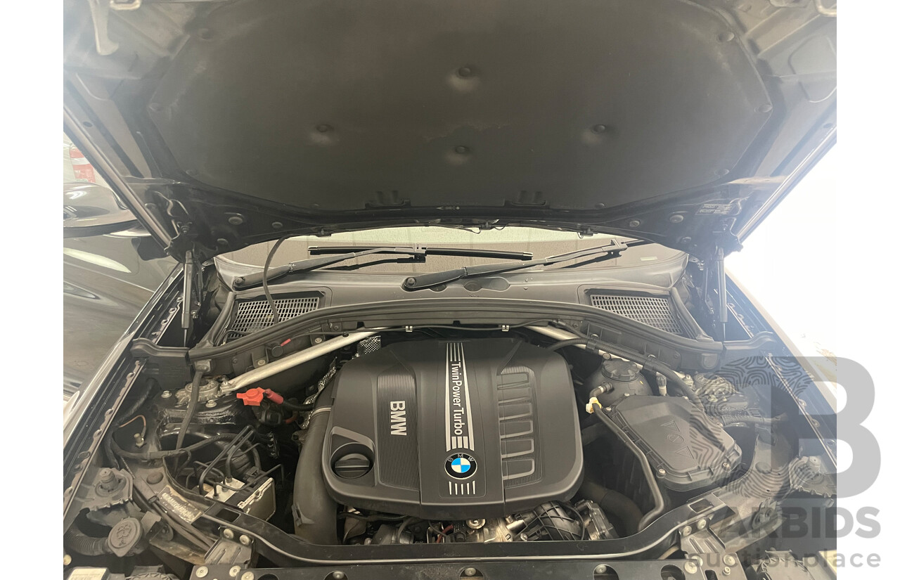09/2012 Bmw X3 xDRIVE30d 4WD F25 4D Wagon Black 3.0L
