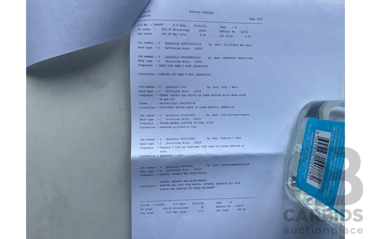 01/2014 Land Rover Freelander 2 TD4 (4x4) 4x4 LF MY14 4D Wagon White 2.2L