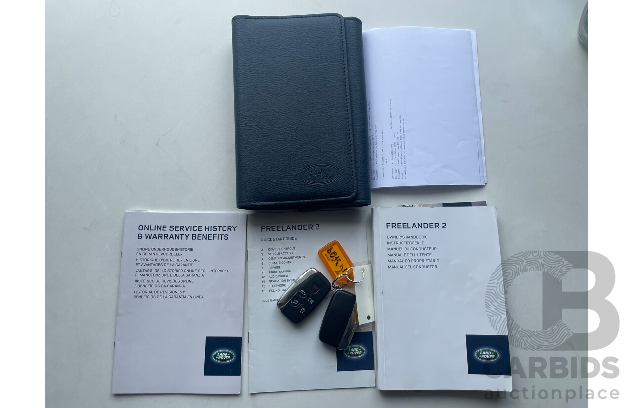 01/2014 Land Rover Freelander 2 TD4 (4x4) 4x4 LF MY14 4D Wagon White 2.2L