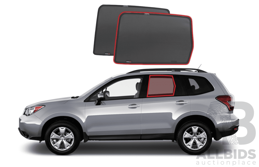 Subaru Forrester Roof Racks and Snap Window Shades