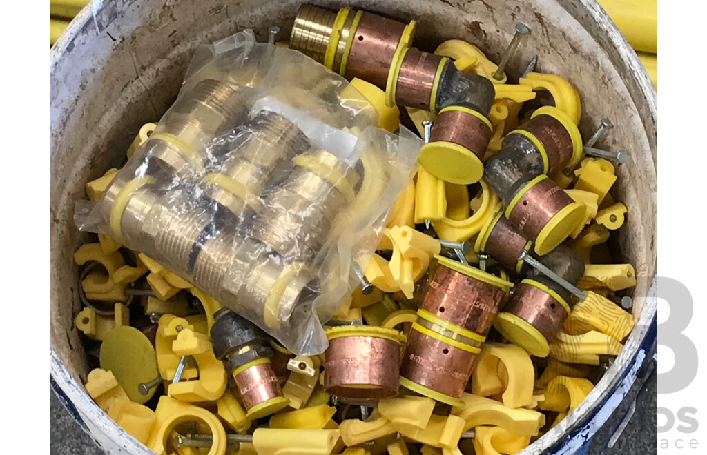 Selection of Gaspex Crimp PVC Gas Pipe and Various Joiners