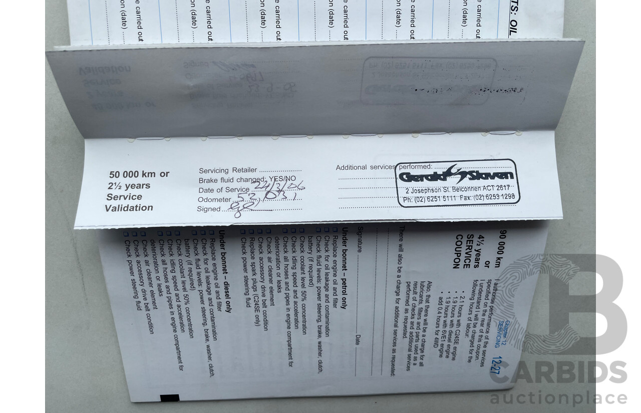 08/2003 Holden Rodeo LT RWD RA Crew Cab P/Up White 3.5L