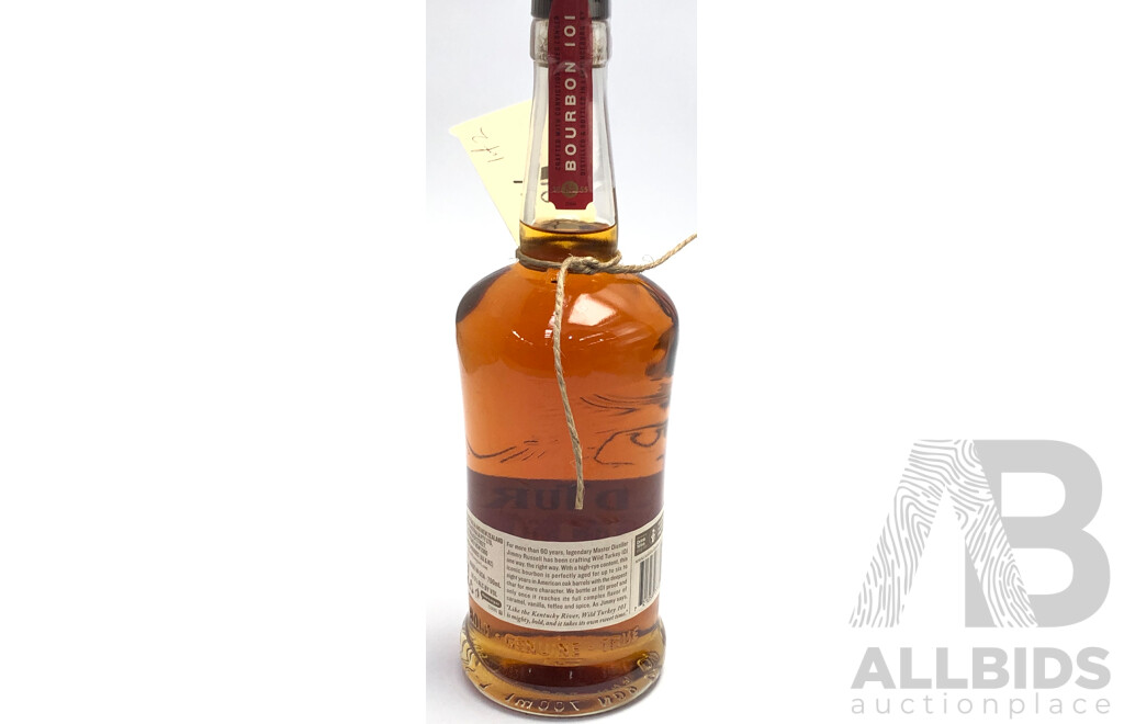 700ml Bottle Of Wild Turkey 101 Kentucky Straight Bourbon Whiskey
