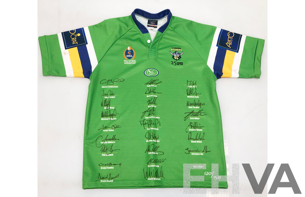 Canberra Raiders 2006 Signed Jersey 120/150