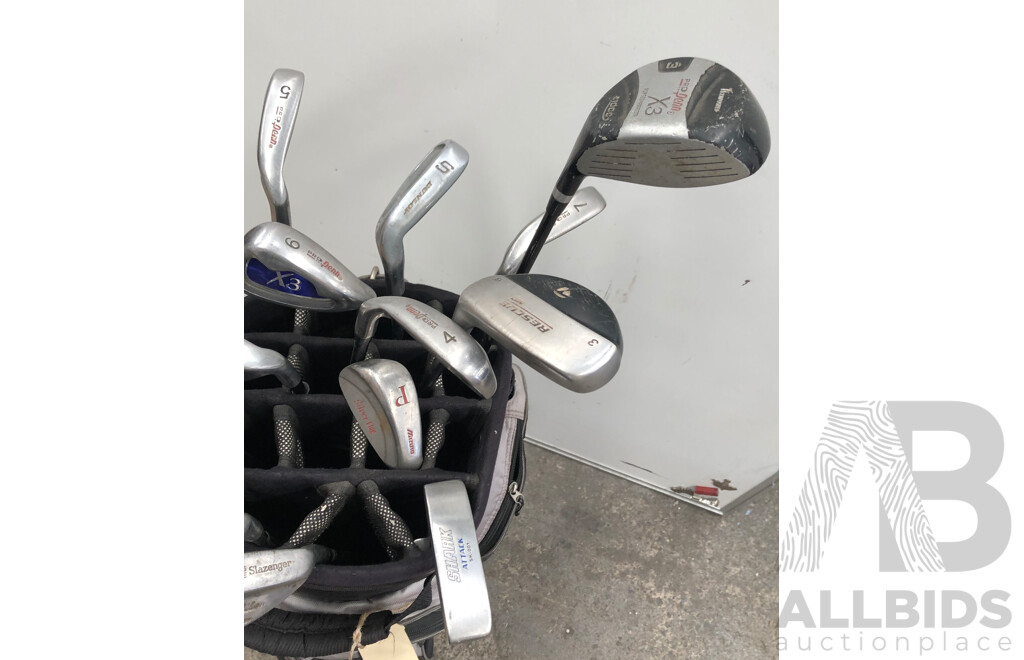 ProLine Golf Bag with 15 Golf Clubs