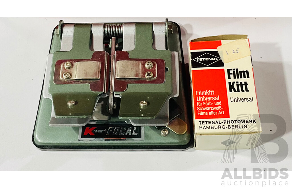 Vintage Aldis Aspheric Photo Slide Projector, Minette View Editor S-1 in Original Box Alongside Hanimex Slide Set File in Original Box