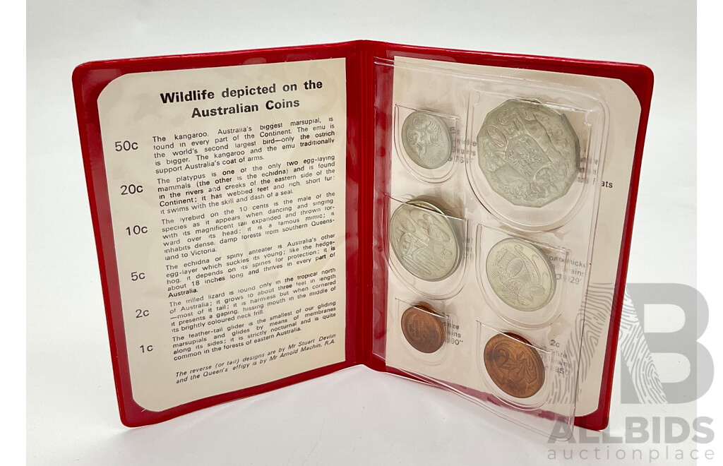 Australian 1972 UNC Six Coin Wallet