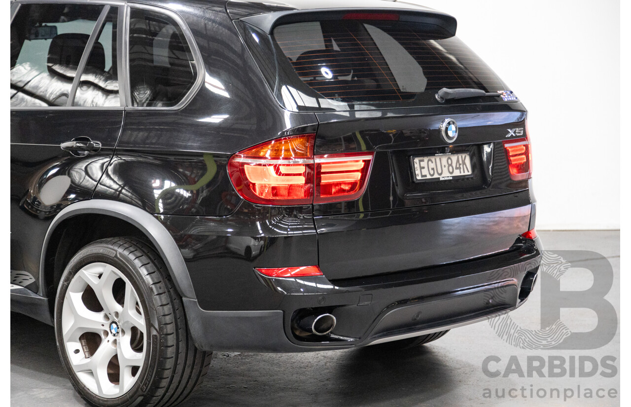10/2010 BMW X5 xDrive30d (4x4) E70 MY10 4D Wagon Metallic Black Turbo Diesel 3.0L
