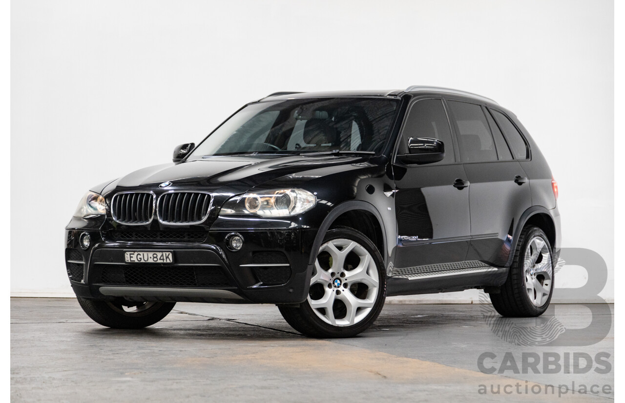 10/2010 BMW X5 xDrive30d (4x4) E70 MY10 4D Wagon Metallic Black Turbo Diesel 3.0L