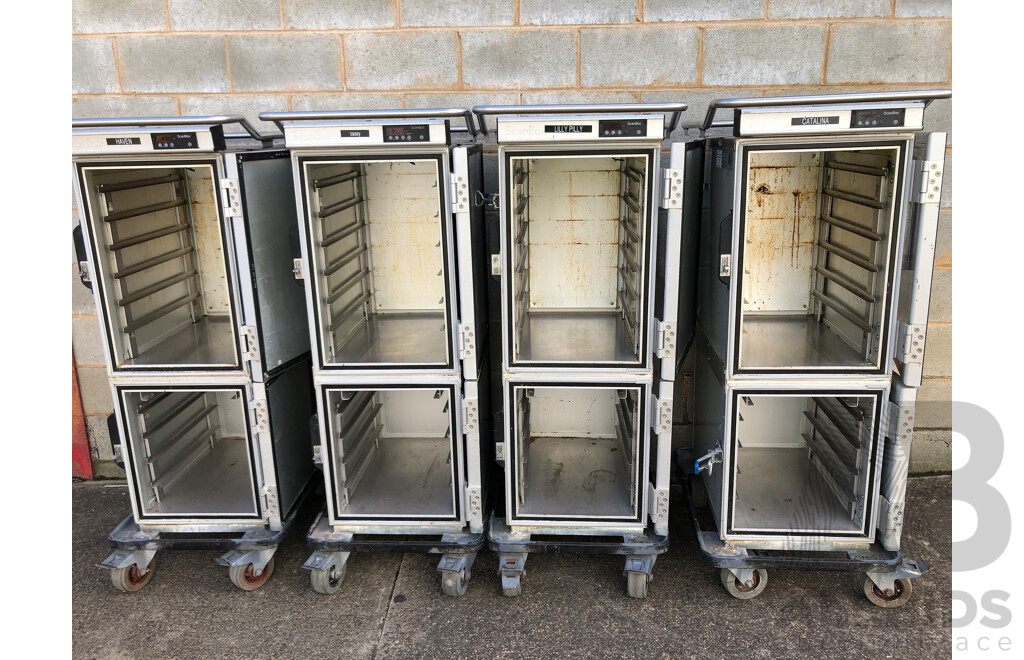 Scanbox GLC46 Dual Compartment Food Warmers - Lot of Four