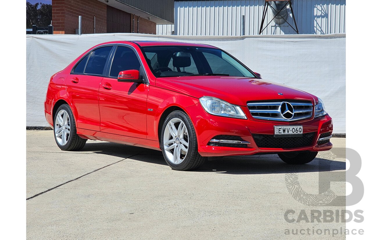 3/2012 Mercedes-Benz C200 CDI BE W204 MY12 4d Sedan Red 2.1L