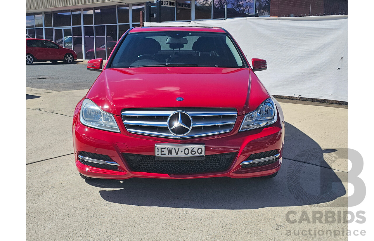 3/2012 Mercedes-Benz C200 CDI BE W204 MY12 4d Sedan Red 2.1L