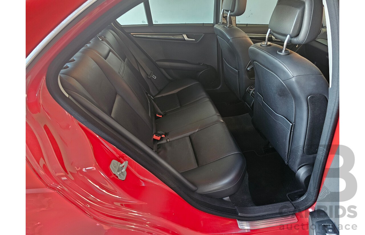 3/2012 Mercedes-Benz C200 CDI BE W204 MY12 4d Sedan Red 2.1L