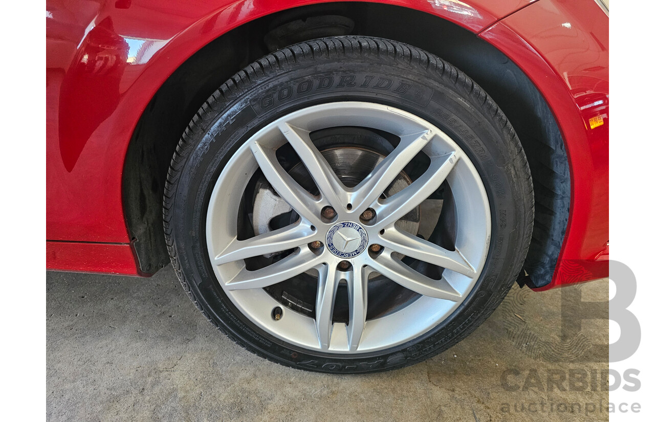 3/2012 Mercedes-Benz C200 CDI BE W204 MY12 4d Sedan Red 2.1L