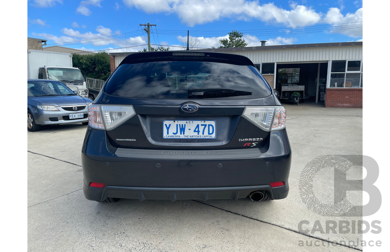 06/2010 Subaru Impreza RS (AWD) AWD MY11 5D Hatchback Grey 2.0L
