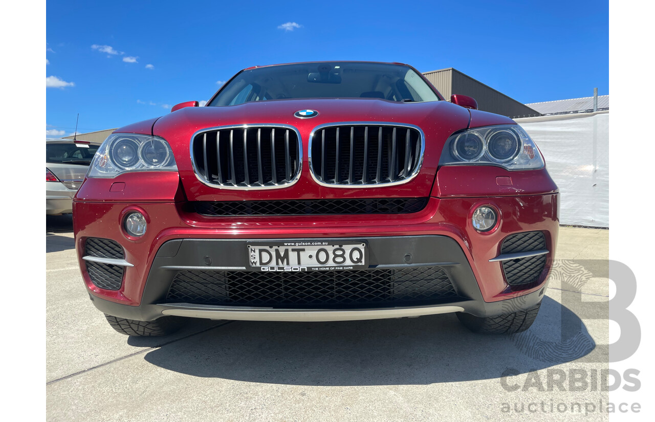 02/2012 Bmw X5 xDRIVE30d 4x4 E70 MY12 UPGRADE 4D Wagon Red 3.0L