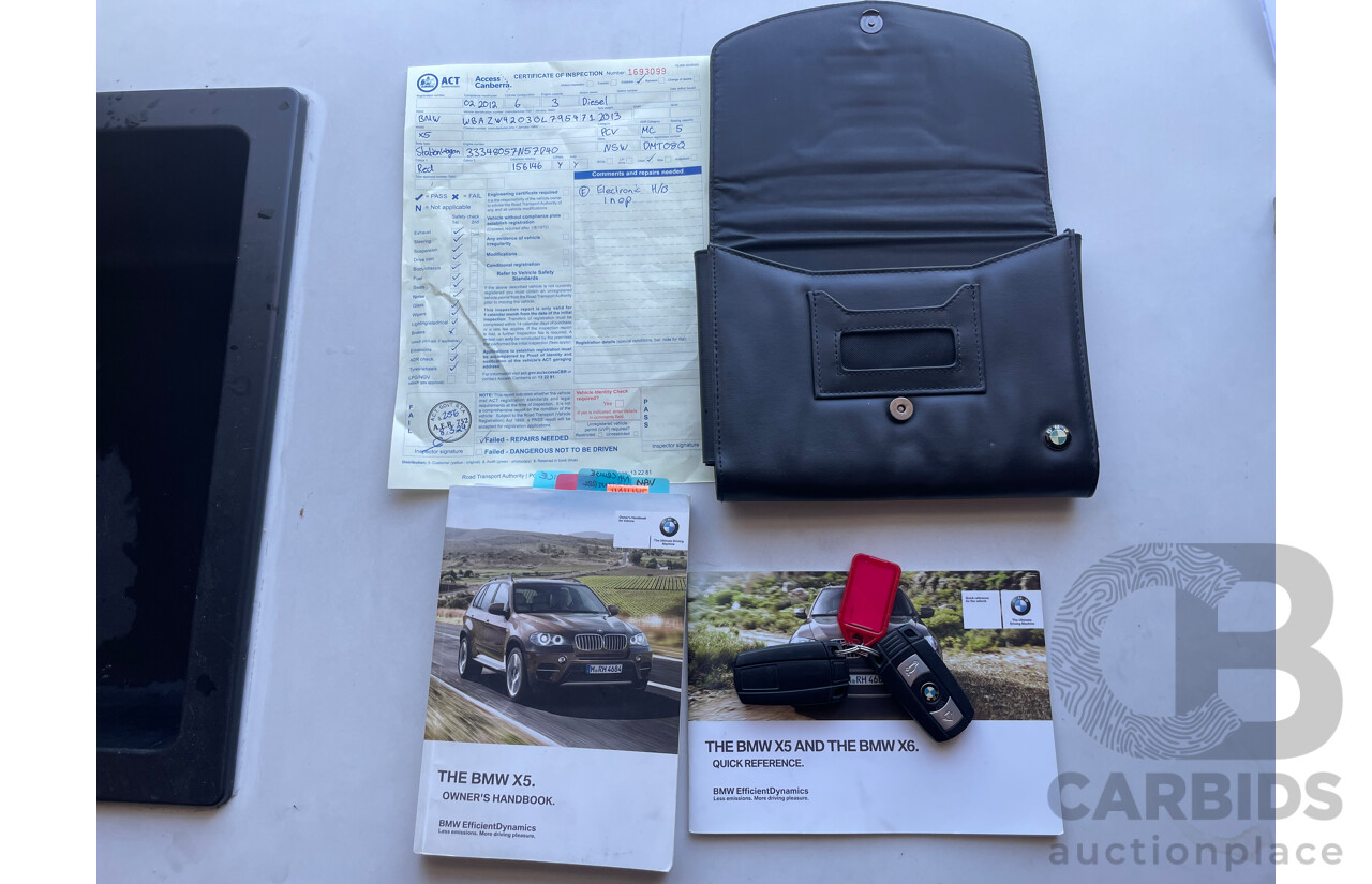 02/2012 Bmw X5 xDRIVE30d 4x4 E70 MY12 UPGRADE 4D Wagon Red 3.0L