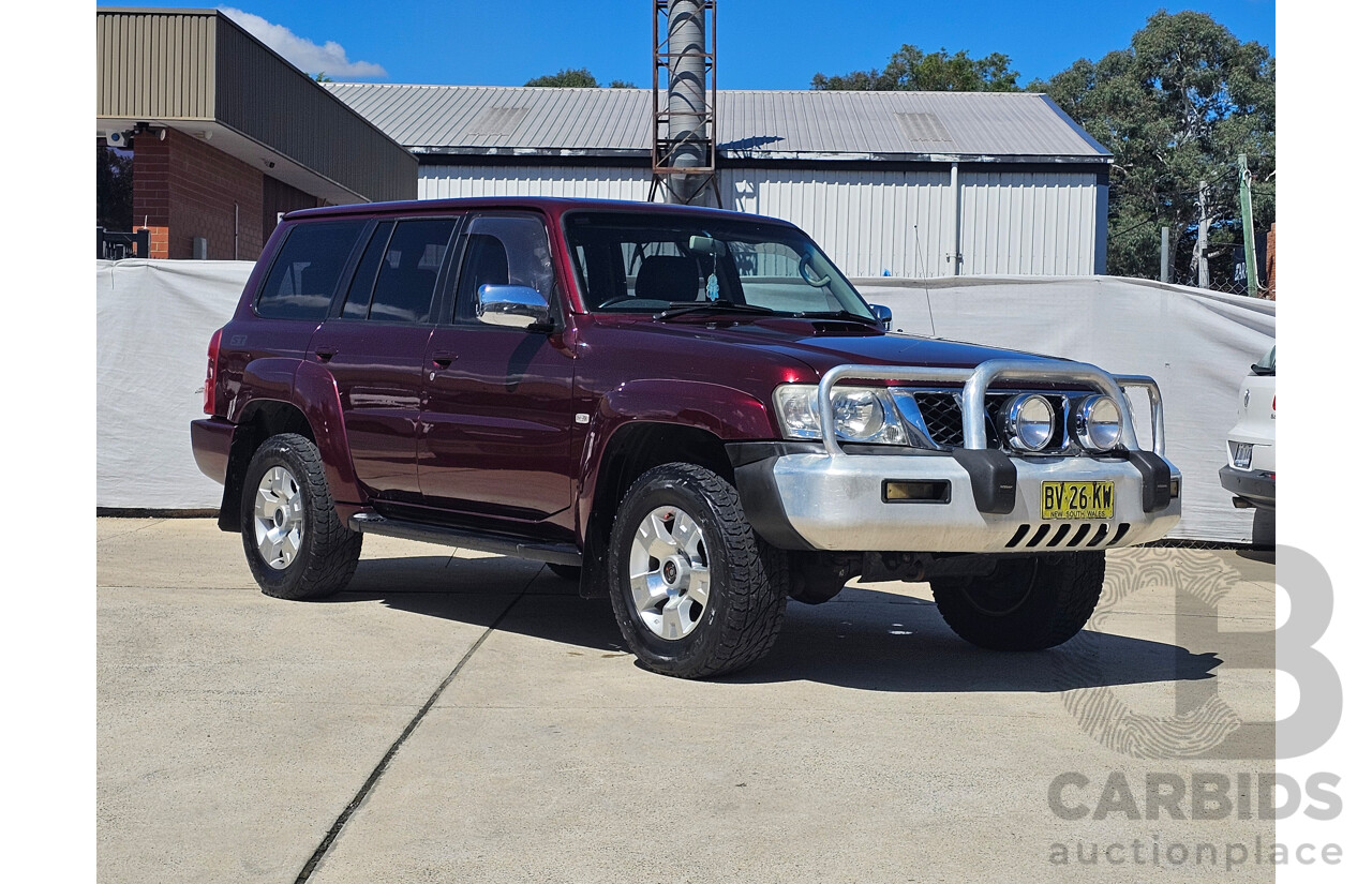 11/2005 Nissan Patrol ST-L (4x4) GU IV 4d Wagon Maroon 3.0L