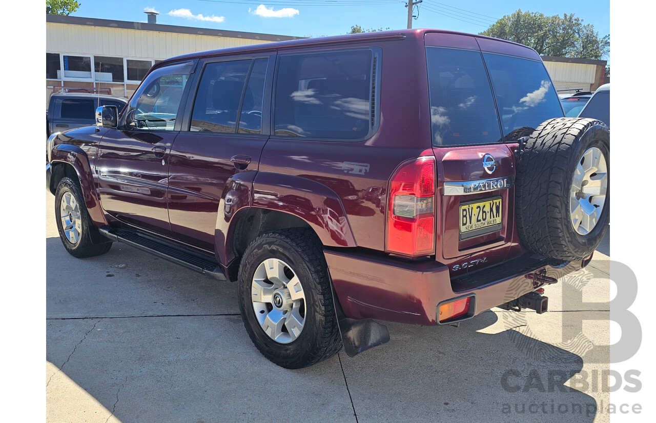 11/2005 Nissan Patrol ST-L (4x4) GU IV 4d Wagon Maroon 3.0L