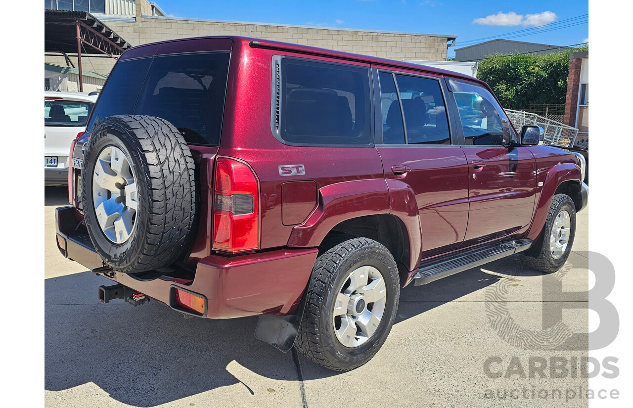 11/2005 Nissan Patrol ST-L (4x4) GU IV 4d Wagon Maroon 3.0L