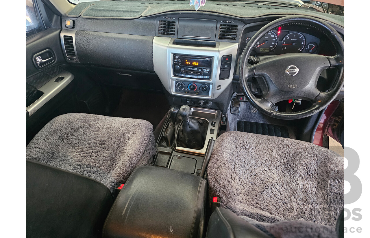 11/2005 Nissan Patrol ST-L (4x4) GU IV 4d Wagon Maroon 3.0L