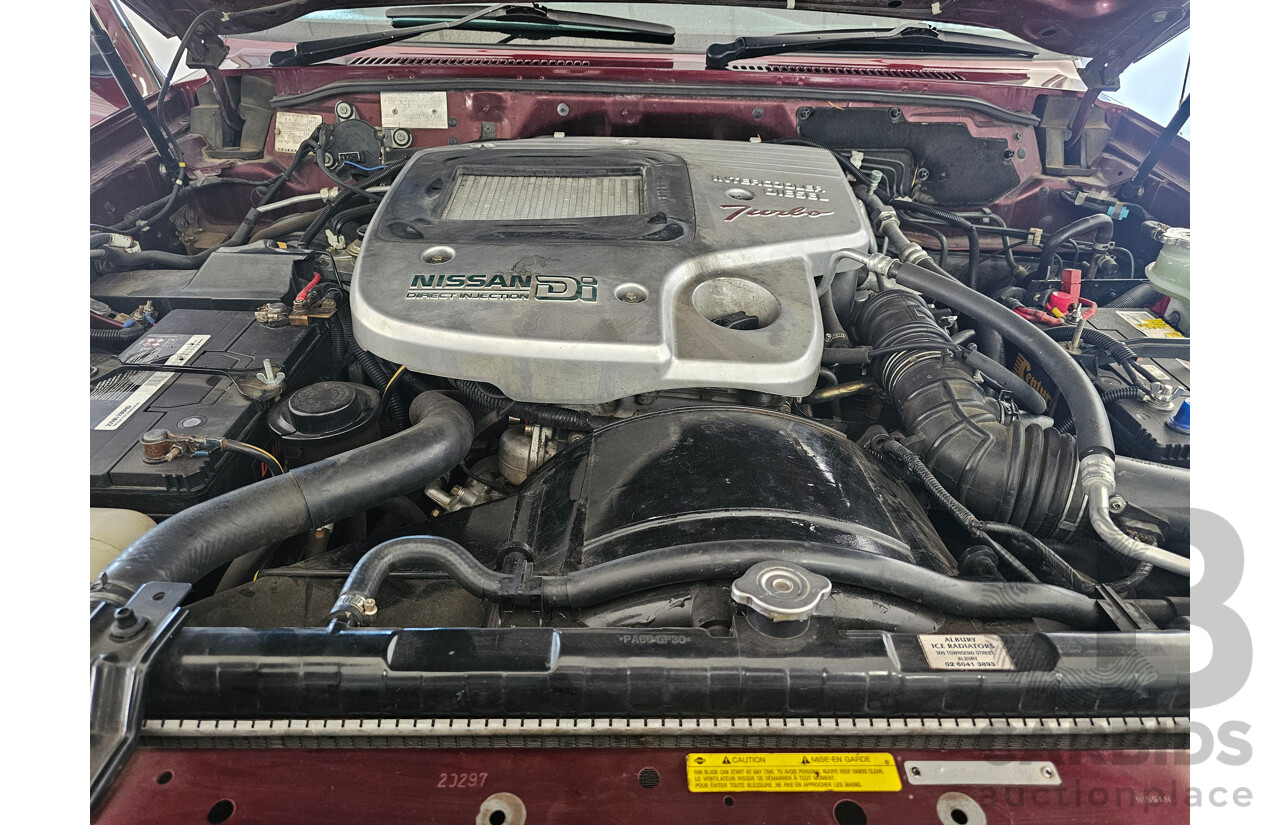 11/2005 Nissan Patrol ST-L (4x4) GU IV 4d Wagon Maroon 3.0L