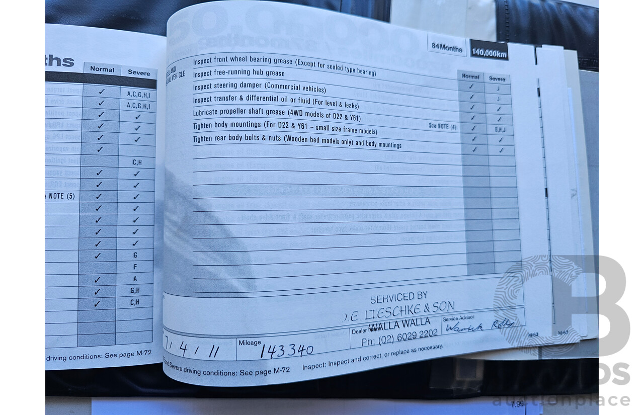 11/2005 Nissan Patrol ST-L (4x4) GU IV 4d Wagon Maroon 3.0L