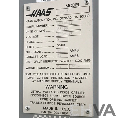 Haas VF-1D CNC Vertical Machining Center