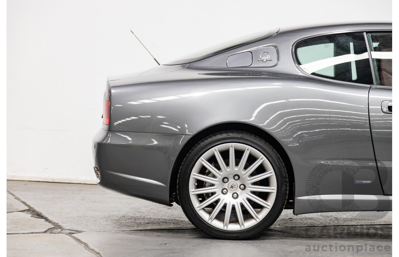 7/2002 Maserati Coupe Cambiocorsa 2d Coupe Grigio Alfieri Metallic Grey V8 4.2L - 09/2009 Import