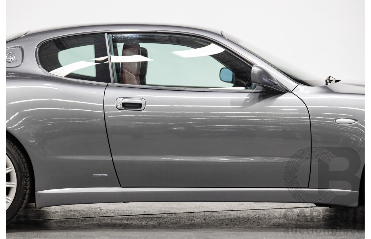 7/2002 Maserati Coupe Cambiocorsa 2d Coupe Grigio Alfieri Metallic Grey V8 4.2L - 09/2009 Import