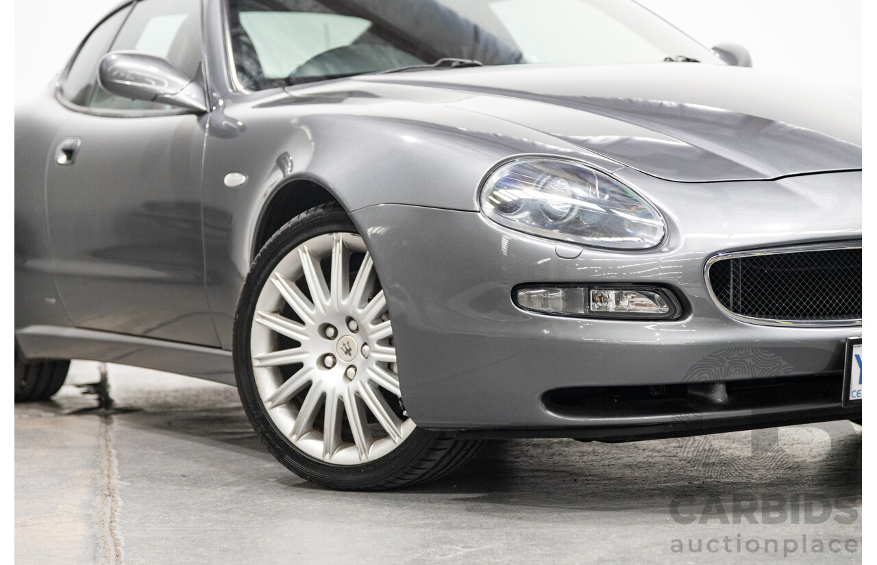 7/2002 Maserati Coupe Cambiocorsa 2d Coupe Grigio Alfieri Metallic Grey V8 4.2L - 09/2009 Import