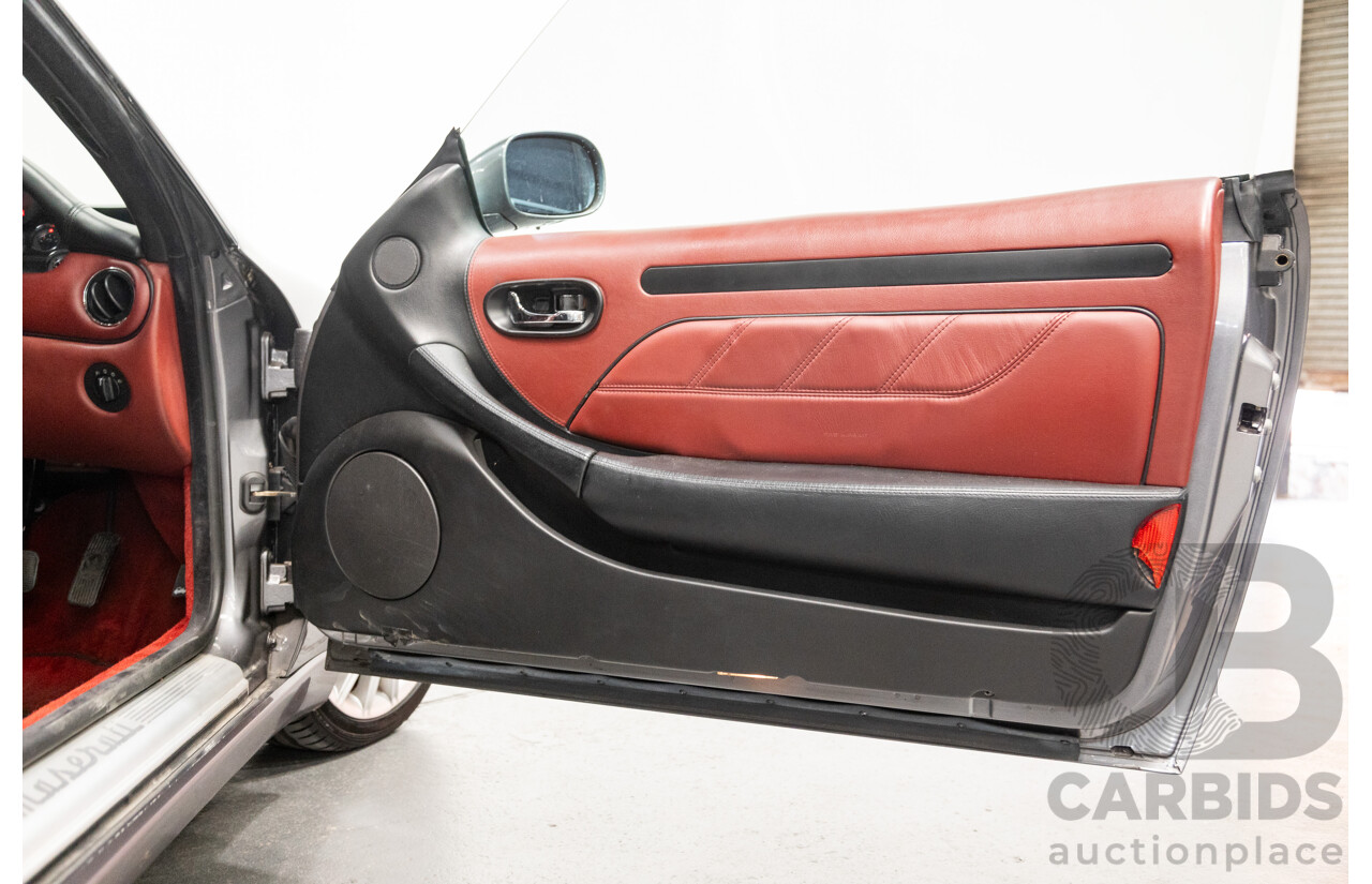 7/2002 Maserati Coupe Cambiocorsa 2d Coupe Grigio Alfieri Metallic Grey V8 4.2L - 09/2009 Import