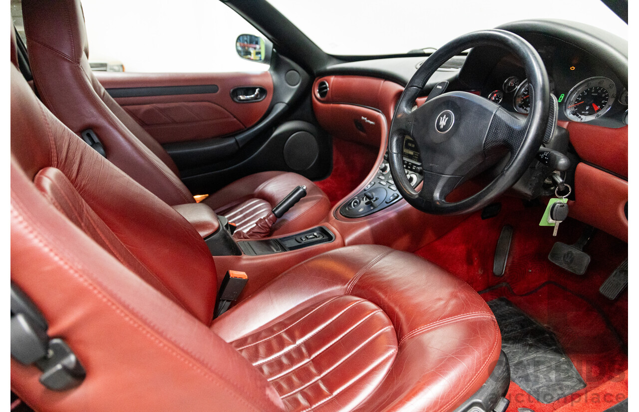 7/2002 Maserati Coupe Cambiocorsa 2d Coupe Grigio Alfieri Metallic Grey V8 4.2L - 09/2009 Import