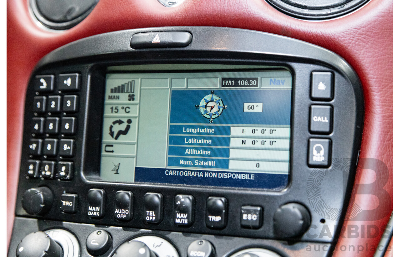 7/2002 Maserati Coupe Cambiocorsa 2d Coupe Grigio Alfieri Metallic Grey V8 4.2L - 09/2009 Import