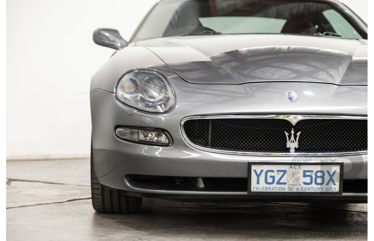 7/2002 Maserati Coupe Cambiocorsa 2d Coupe Grigio Alfieri Metallic Grey V8 4.2L - 09/2009 Import