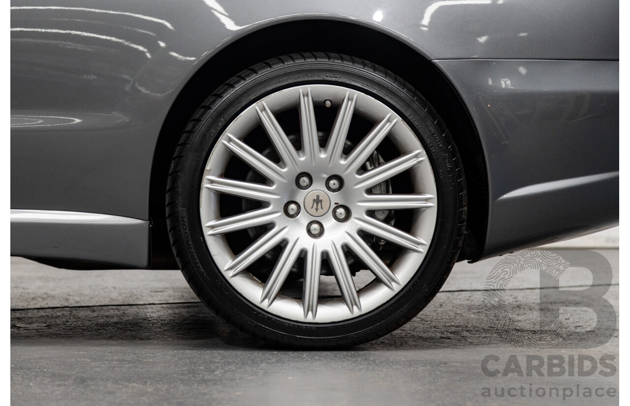 7/2002 Maserati Coupe Cambiocorsa 2d Coupe Grigio Alfieri Metallic Grey V8 4.2L - 09/2009 Import