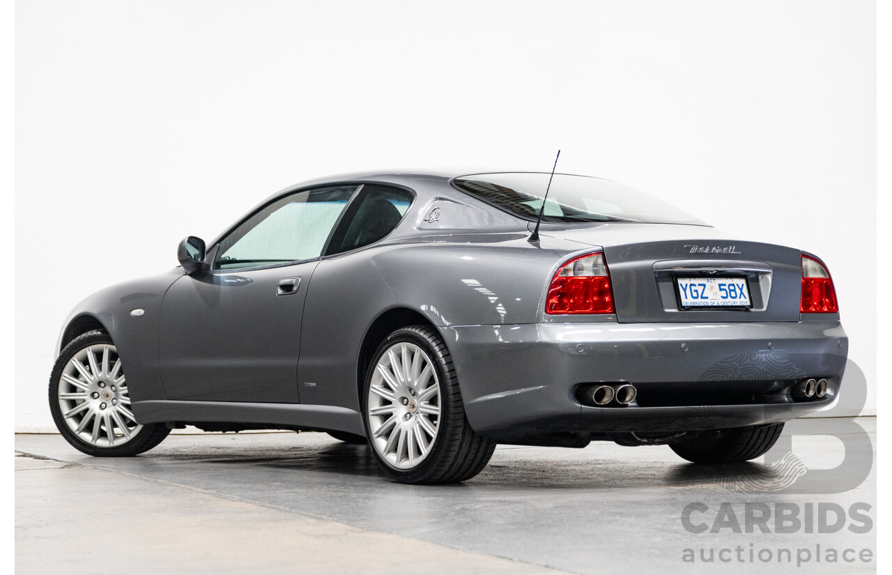7/2002 Maserati Coupe Cambiocorsa 2d Coupe Grigio Alfieri Metallic Grey V8 4.2L - 09/2009 Import